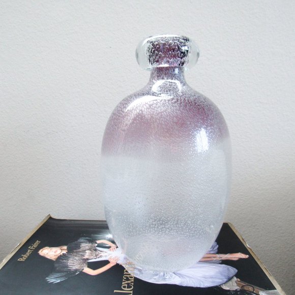 Gorgeous Glass Bubble Vase Decorative Vase Home Accent Large Collectable Art - Picture 10 of 10